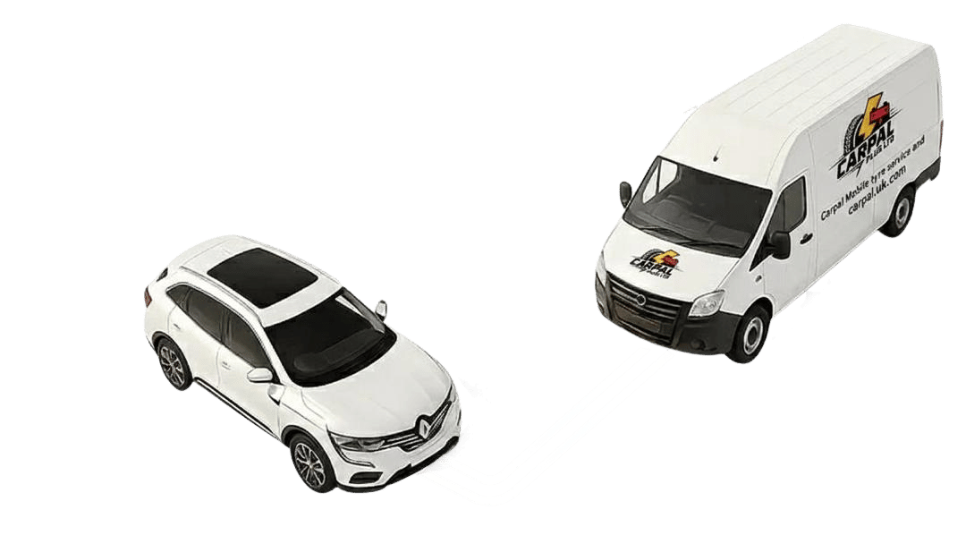 24 hour mobile tyre fitting van providing emergency tyre service in the UK