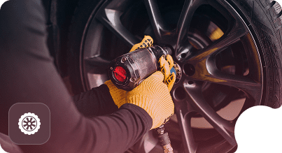 Locking wheel nut removal on a car wheel