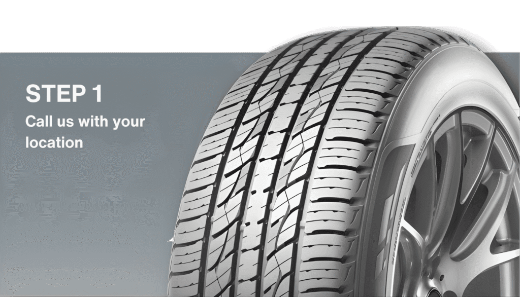 Step 1 — choose your new tyres for mobile tyre fitting service with CarPal UK