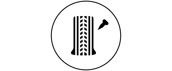 Mobile puncture repair service icon — nail in tyre — CarPal UK